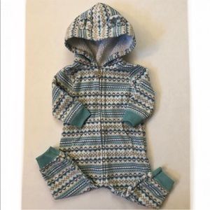 Bear Ears Hoodie One-Piece Zip-up Fleecy Sweater